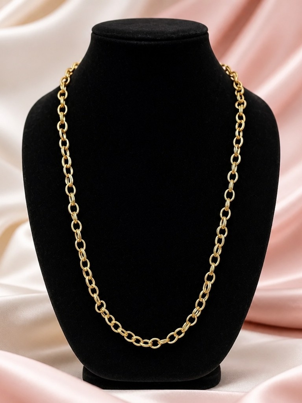 Classic Gold Tone Link Chain Necklace - Women Jewelry